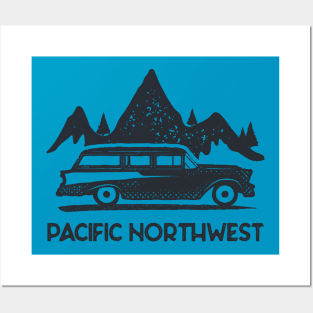 PNW Retro Station Wagon Posters and Art